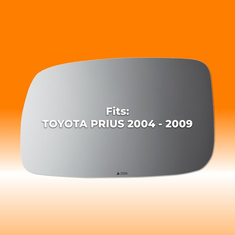 Burco 2999 Driver Side Replacement Mirror Glass for Toyota Prius (2004 2005 2006 2007 2008 2009) - Image 3